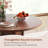 42" Wooden Kitchen Table Round Dining Table With Pedestal Base For 4-6 People