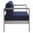Shore Sunbrella Outdoor Patio Aluminum 9 Piece Sectional Sofa Set-1119405559