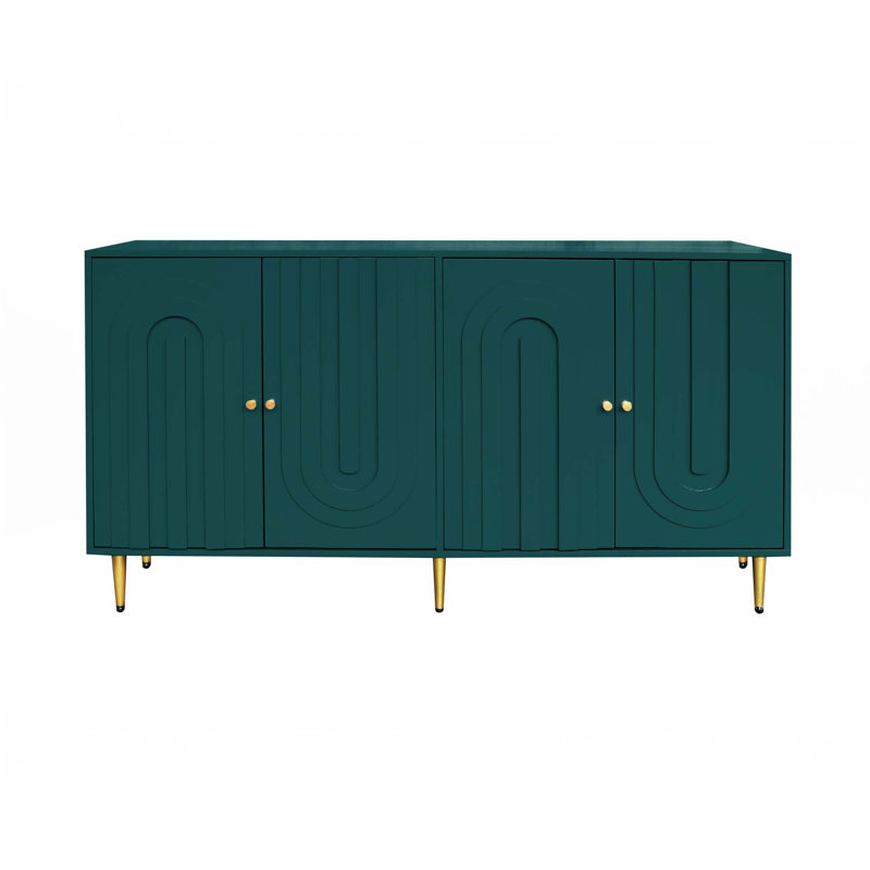 Buffet 4 portes Farmhouse Buffet, Vert