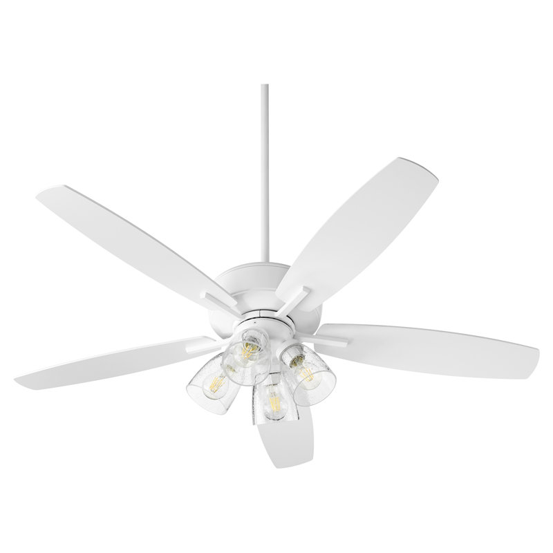 Aromas 52'' Ceiling Fan with LED Lights, Studio White