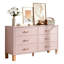 Commode double 6 tiroirs en bois robuste-1367961084