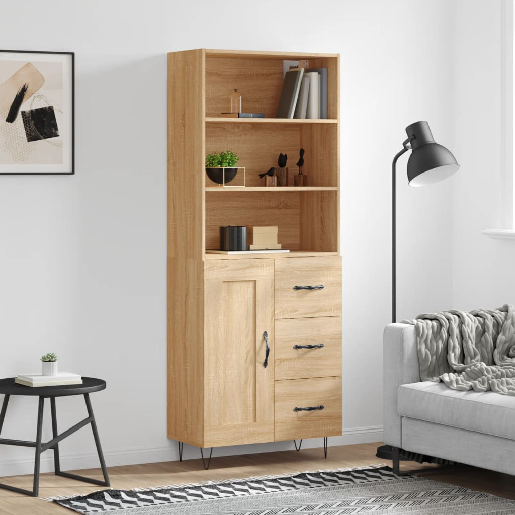 Highboard 69.5X34x180 Cm Holzwerkstoff 54 Copey