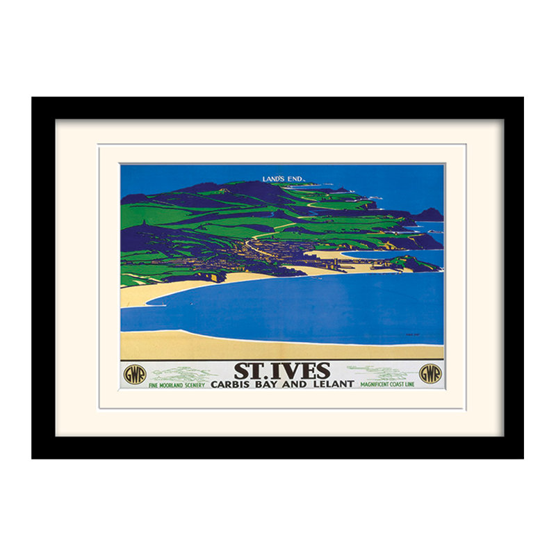 Print, Yellow, Black Frame, 30cm H x 40cm W