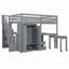 Loft Bed With Stairs, Drawers, Desk And Wardrobe-835674823