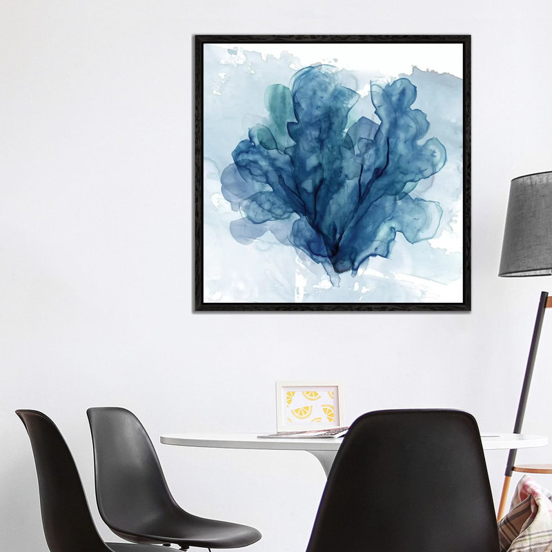 Coastal Coral II by Carol Robinson - Painting on Canvas, Black Framed Canvas, 66.04 cm H x 66.04 cm W