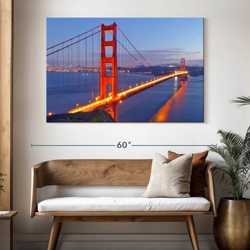 Lilie Golden Gate Bridge, paysage marin, H 34 po x l 51 po