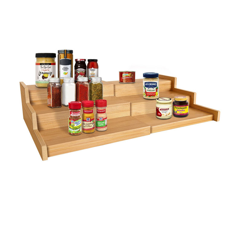 Free-Standing Bamboo Spice Rack
