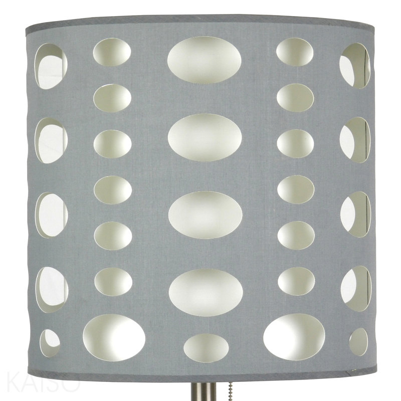 30"H Grey/White Retro Table Lamp