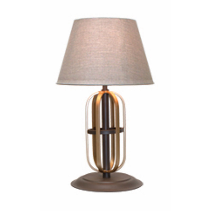 26" Plug-In Outdoor Table Lamp w/ Sunbrella Fabric Shade, Cast Ash Sunbrella® Plainweave