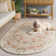 Hollander Floral Hand-Hooked Wool Beige/Green Area Rug