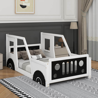 Lit plateforme simple avec roulettes Classic