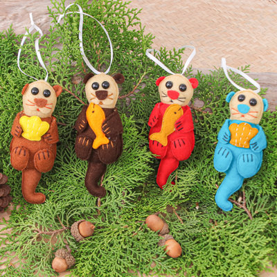 5.5'' Handmade Polyester Animals Hanging Figurine Ornament