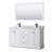 Avery 60'' Double Bathroom Vanity with Marble Top-41604504-80214057