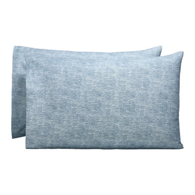 Superior Melange Flannel Cotton Two-Toned Fuzzy Warm Modern Pillowcases