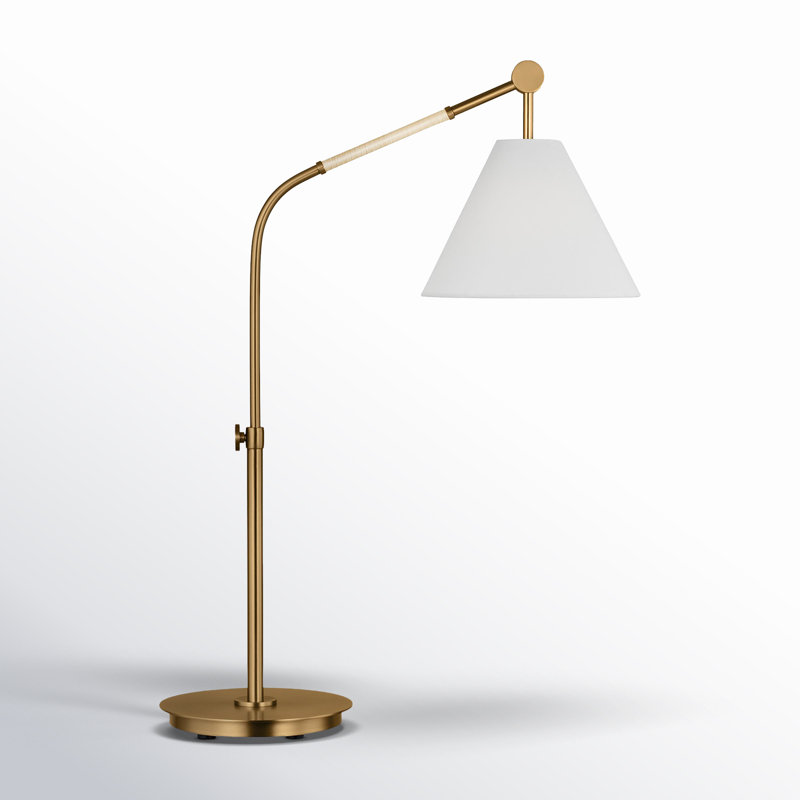 Remy Arched Table Lamp, Burnished Brass