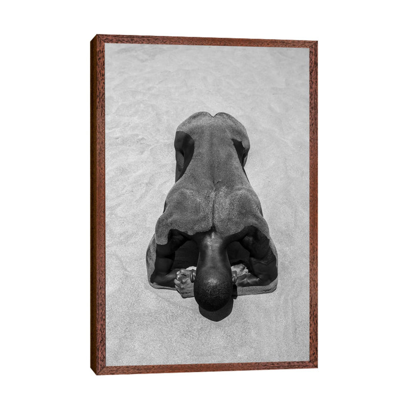 Sandy Back by Gregory Prescott - Print on Canvas, 66.04cm H x 45.72cm W x 3.81cm D, Brown Framed