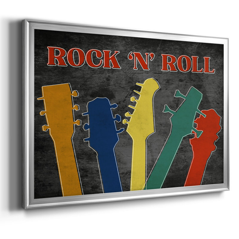 Rock and Roll, reproduction d'art sur toile, H 14 po x l 20 po x P 1,5 po, Argent