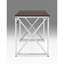 Bureau en MDF Madison / chrome Madison