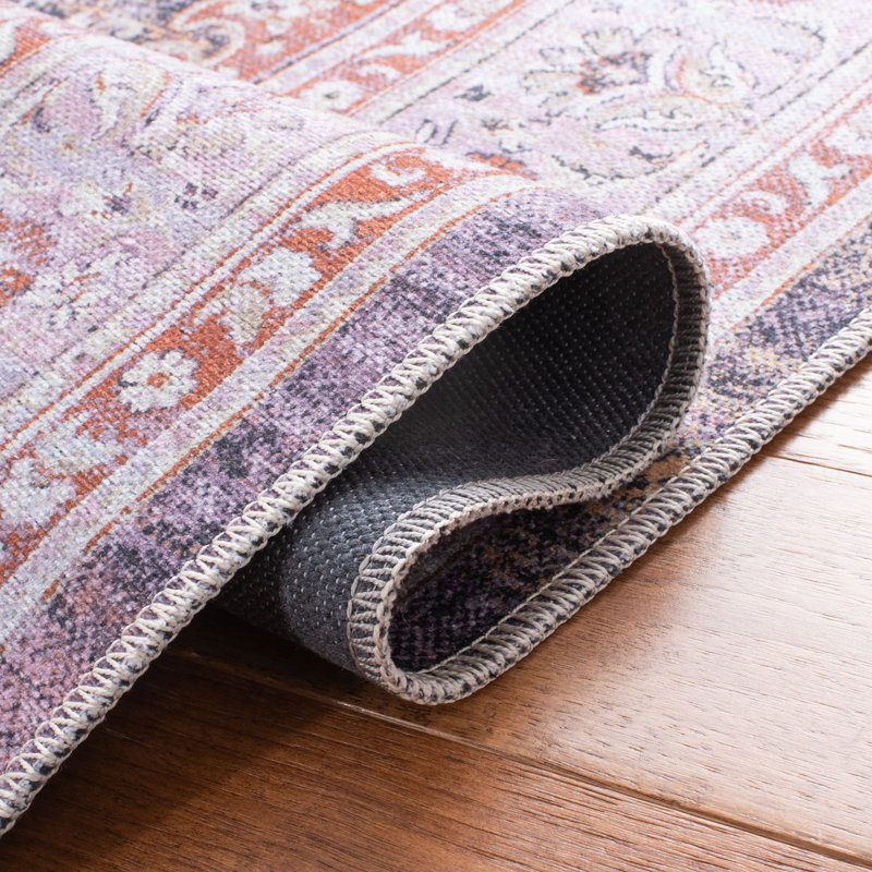 Elegant Gray Rectangular 8' x 10' Viscose Blend Easy-Care Area Rug