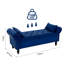 Velvet Upholstered Storage Bench-608323940