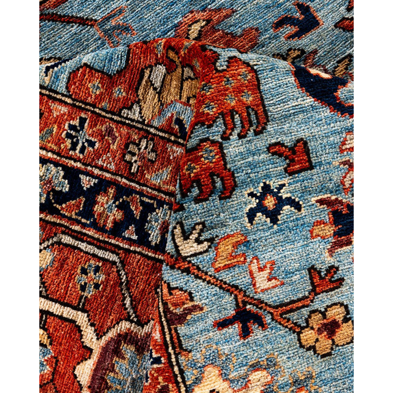 Serapi One-of-a-Kind Rectangle 8'11" X 11'9" Hand Knotted Area Rug