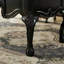 Bureau noir rétro de style français sculpté-403561037