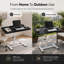 Adjustable Height Iron Computer Desk-1095355128