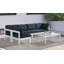 Canapé modulaire d'extérieur avec coussins 120 po Pacita-61209917-61209918