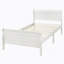 Lit plateforme avec base de lit en bois et sommier avec base de lit et support en lattes de bois-271882514-291537090