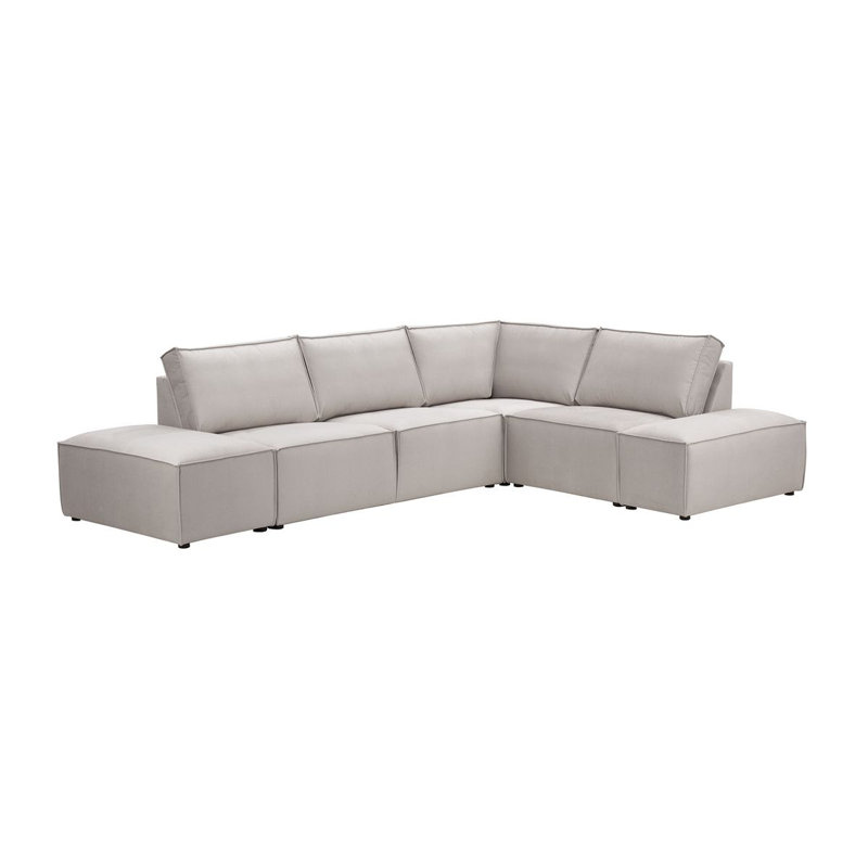 Beadie 5 Seater Corner Sofa , Beige