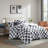 Polyester Printed Comforter Set Checke Red Full/Queen-136113752