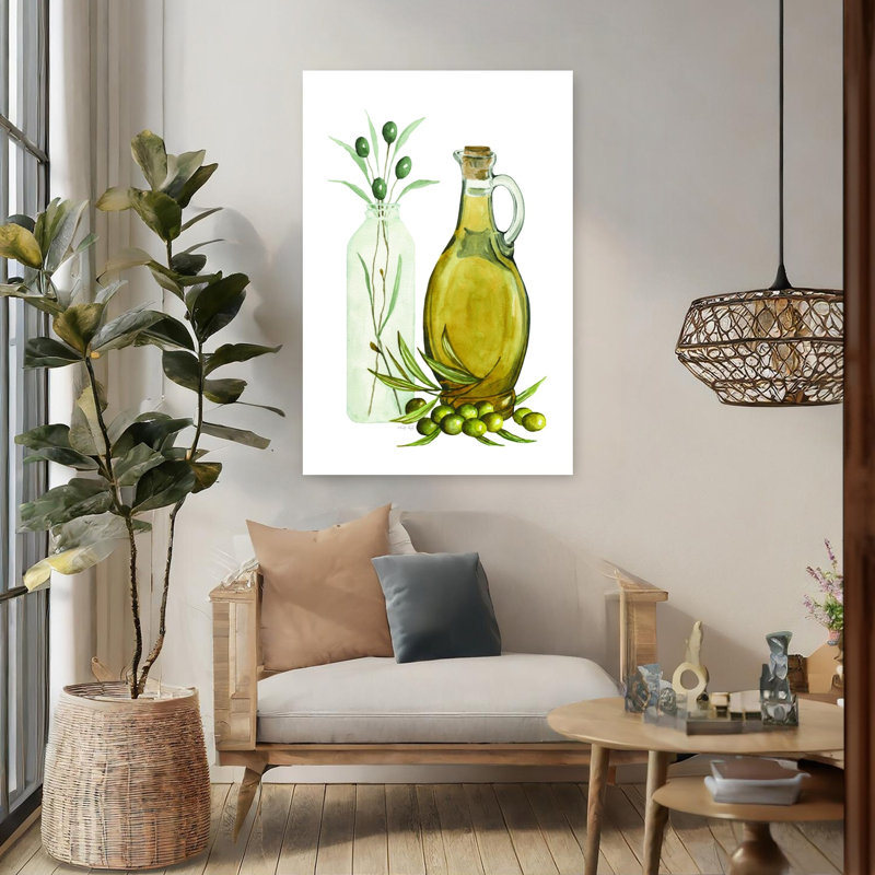 Olive Oil Jar II, art contemporain, H 48 po x l 32 po
