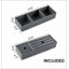 Meuble-lavabo flottant rayé en chêne noir brossé 36 po avec lavabo en céramique blanche 36 po, pré-assemblé-1410095148