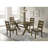 Carbon Knotty Nutmeg Rectangular Dining Table