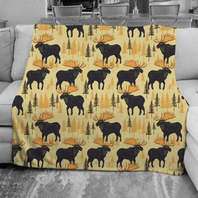  Moose Fleece Blanket