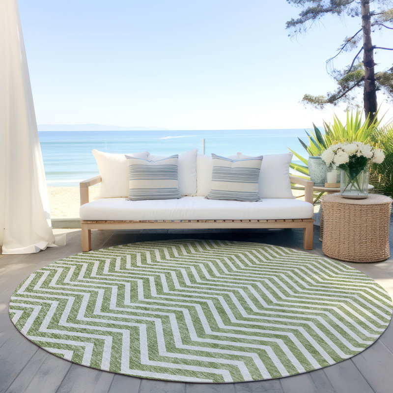 Tapis intérieur / extérieur Maliana, Rond 8 pi