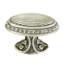CAMBRIDGE ROUND KNOB; CLEAR-748912860-748912861