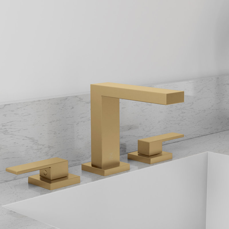 ZLINE Rubicon Modern Widespread Bath Faucet in Champagne Bronze, Champagne Bronze