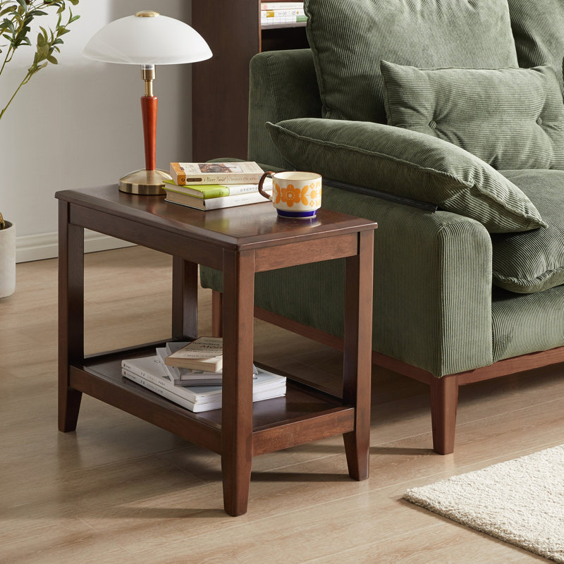 Table d'appoint 100% rustique en bois massif pour le salon