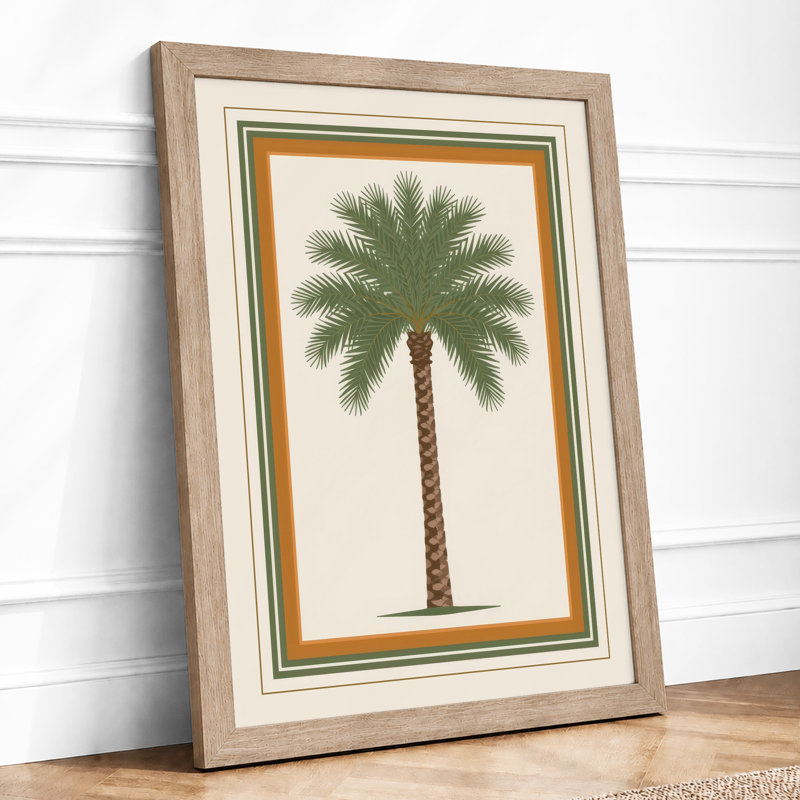 Solitary Palm Study Botanical - Print, A1 - 84.1 x 59.4 cm, Oak