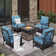 4-person Outdoor Conversation Set With Fire Pit Table