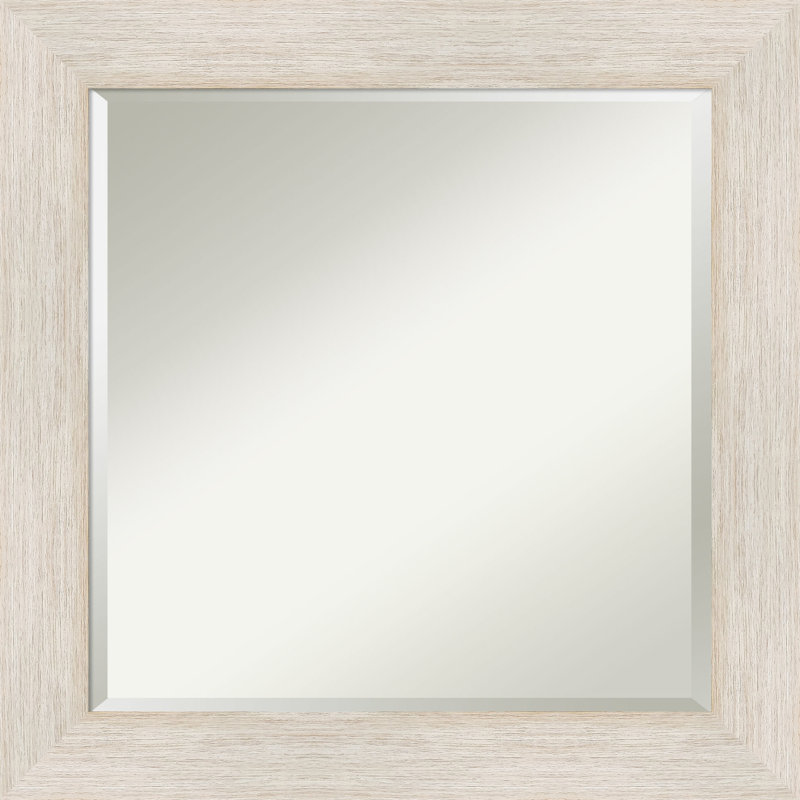 Miroir de salle de bain Jarid, Blanc mat, 28,88 po x 40,88 po