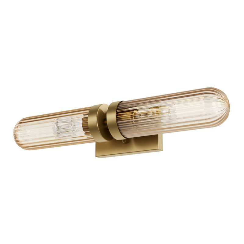 Hunter x Jasmine Roth Beverly Glen 2 Light Bathroom Vanity Wall Light Fixture