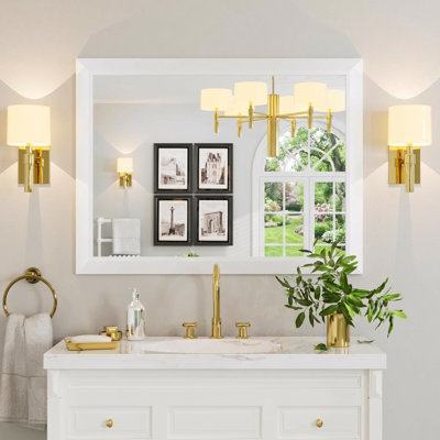 Miroir de salle de bain en verre trempé épais de haute qualité