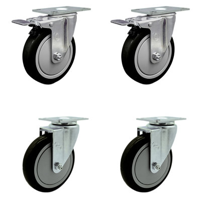 Ensemble de remplacement pour roulettes pivotantes avec freins Cambro Ultra Pan Carrier
