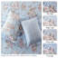 Checkered and Floral Comforter Set