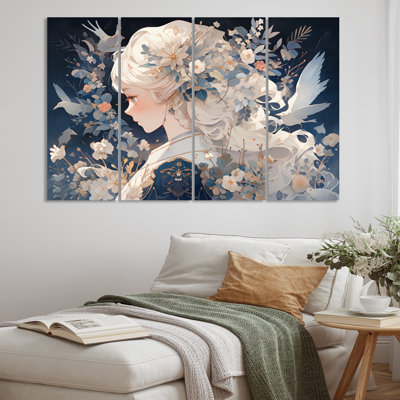 Personnage d'anime blond 4 pièces