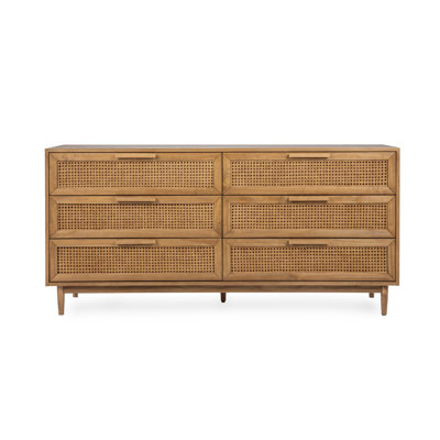 Genie 6-Drawer Solid Wood Dresser