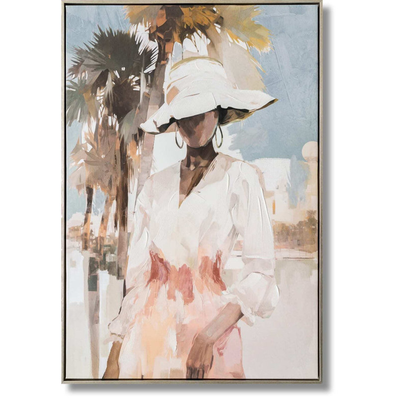 Art mural chic sur toile 25 "x 36" Chic Palm Retreat