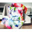 Aquarelle fleurs partout - coussin abstrait imprimé-29877478-29877482